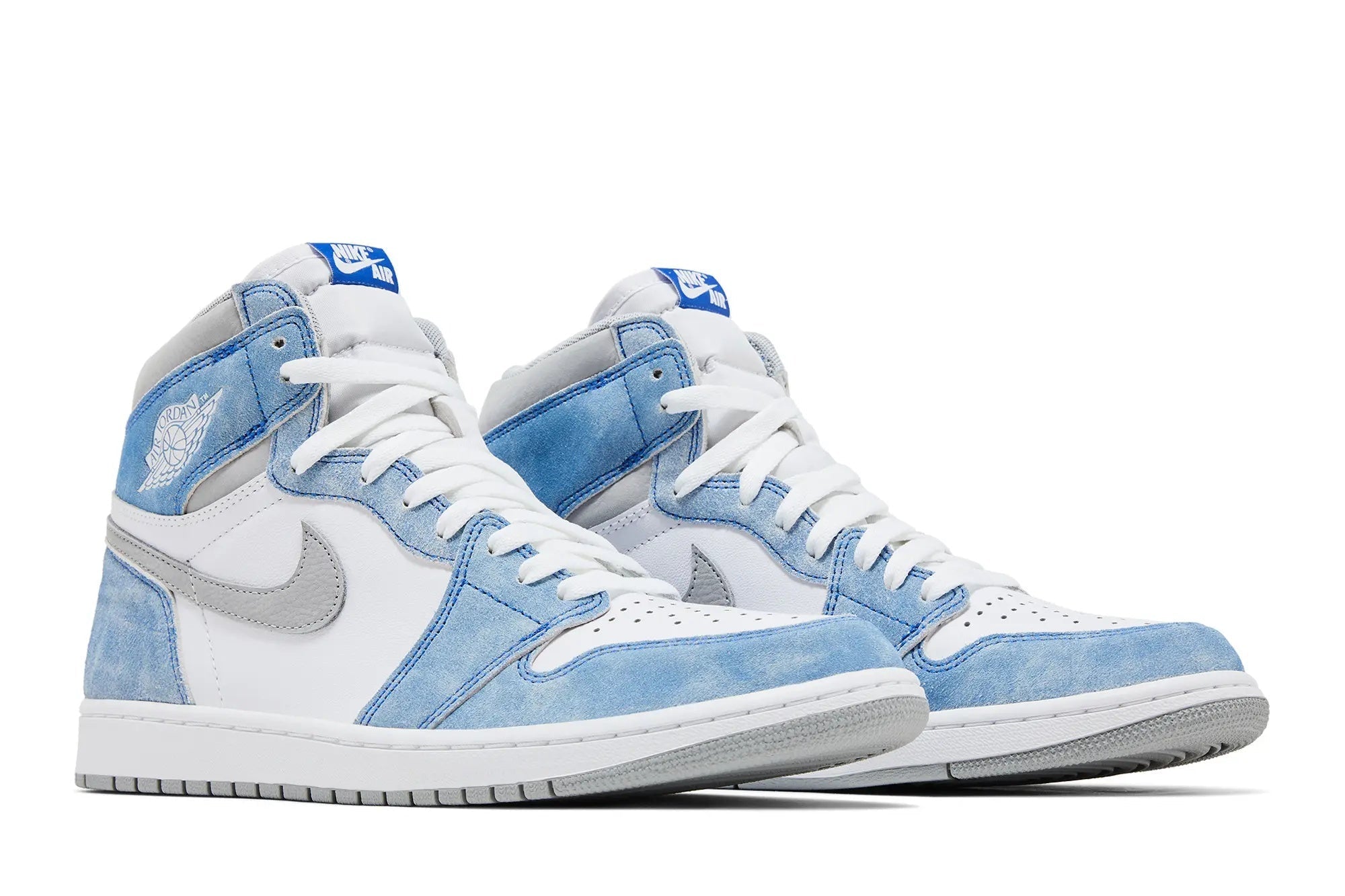 Jordan 1 Retro High OG Hyper Royal - Classic Basketball Sneaker with Faded Suede