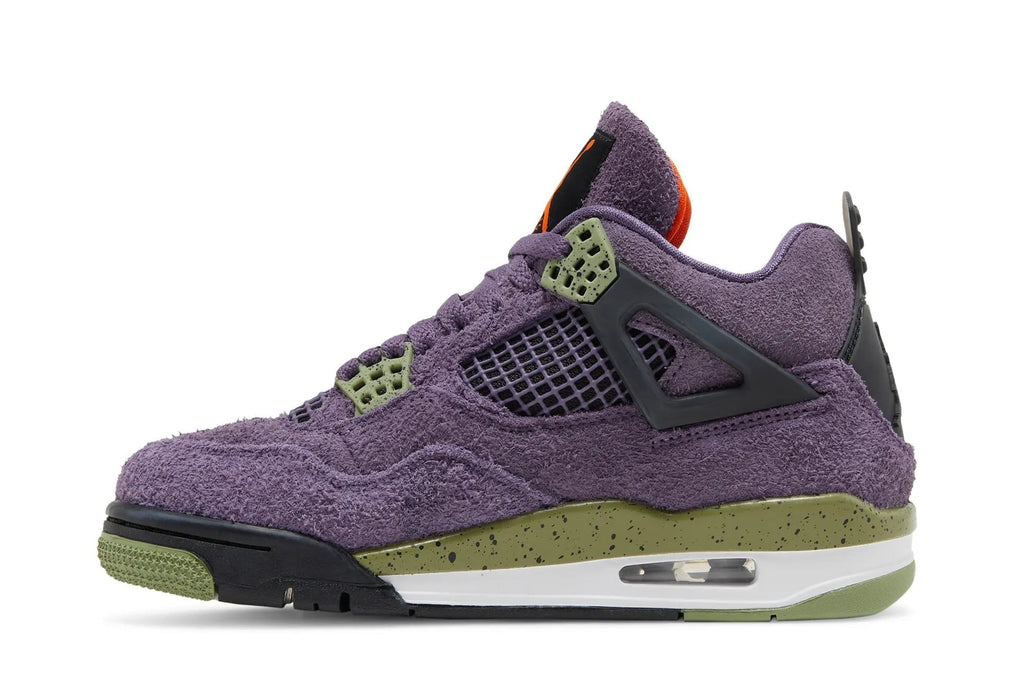 Women's Air Jordan 4 Retro 'Canyon Purple' - Shaggy Suede Retro Sneaker