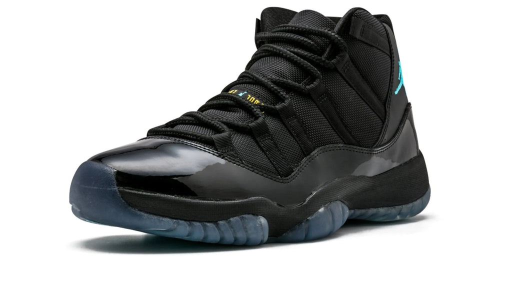Air Jordan 11 Retro "Gamma" - Classic Black with Gamma Blue & Varsity Maize