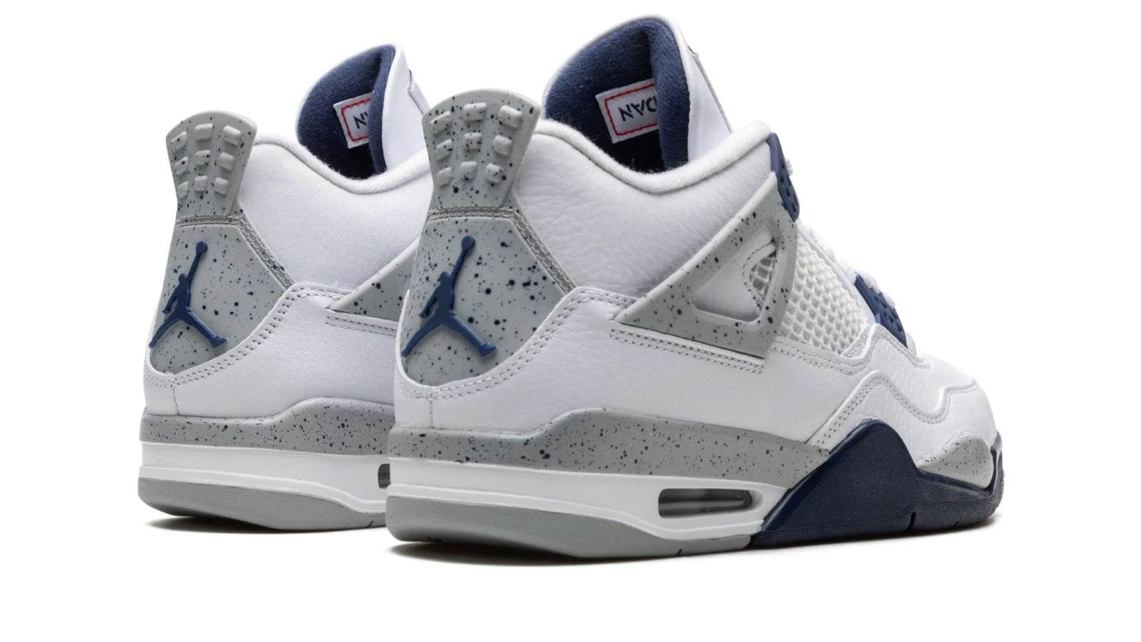 Air Jordan 4 Retro "Midnight Navy" - Classic White Cement Inspired Design