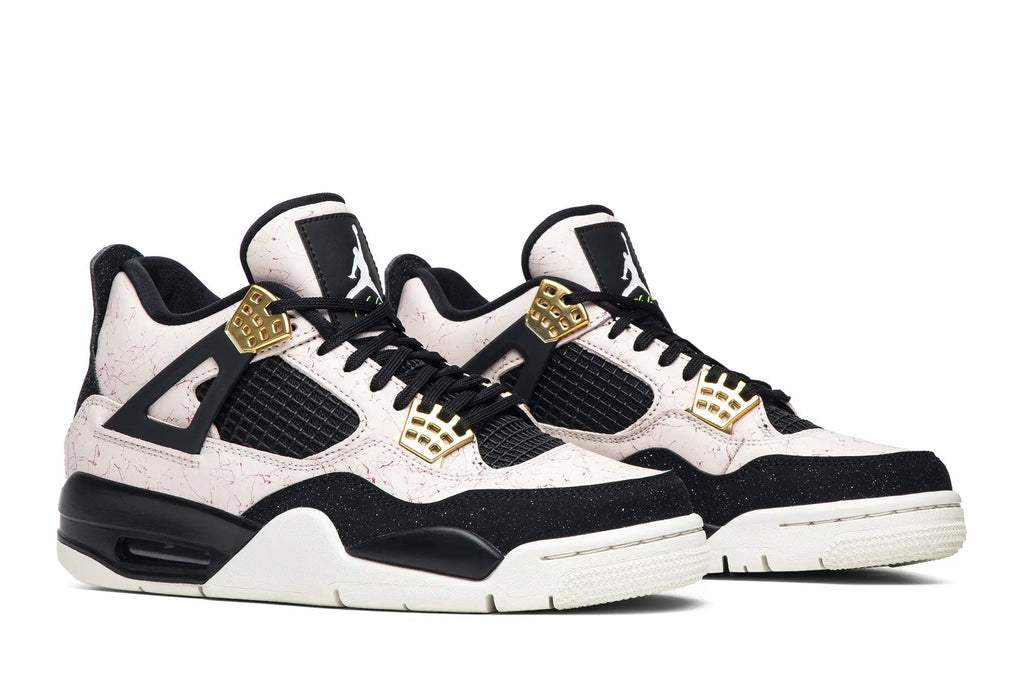 Women's Air Jordan 4 Retro 'Splatter' - Silt Red & Black Colorway