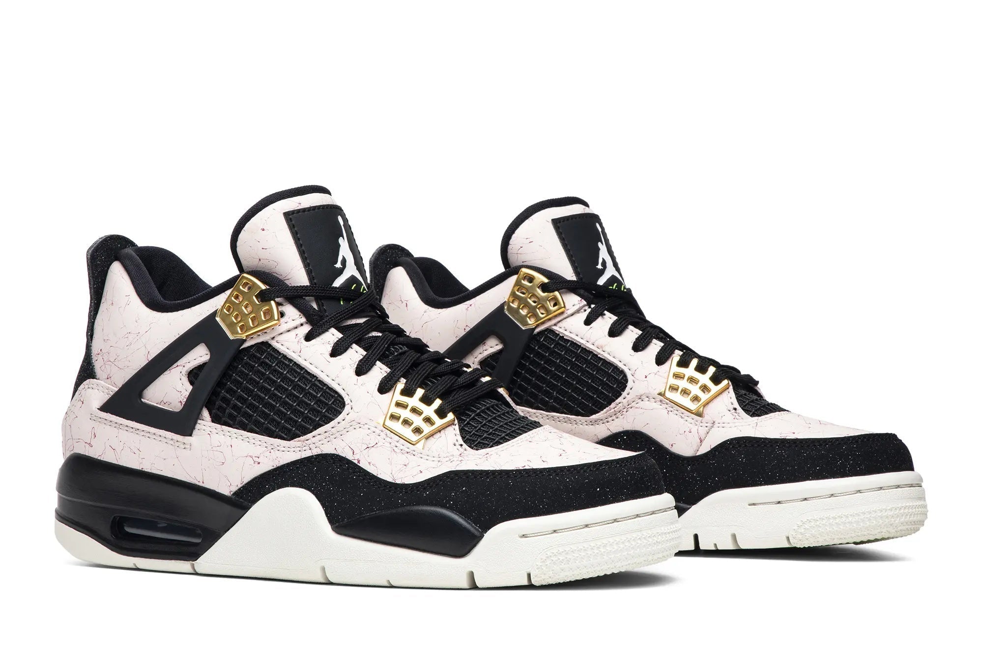 Women's Air Jordan 4 Retro 'Splatter' - Silt Red & Black Colorway