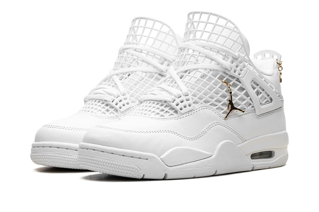 Women's Air Jordan 4 Retro 'Net' White - Iconic Basketball Style with Extended Netting