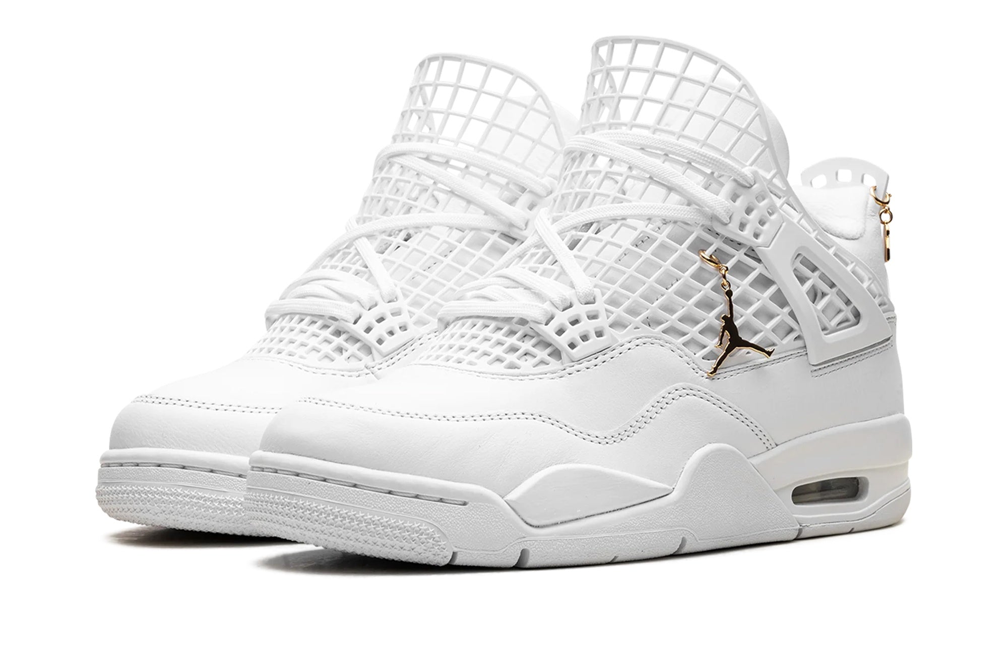 Women's Air Jordan 4 Retro 'Net' White - Iconic Basketball Style with Extended Netting