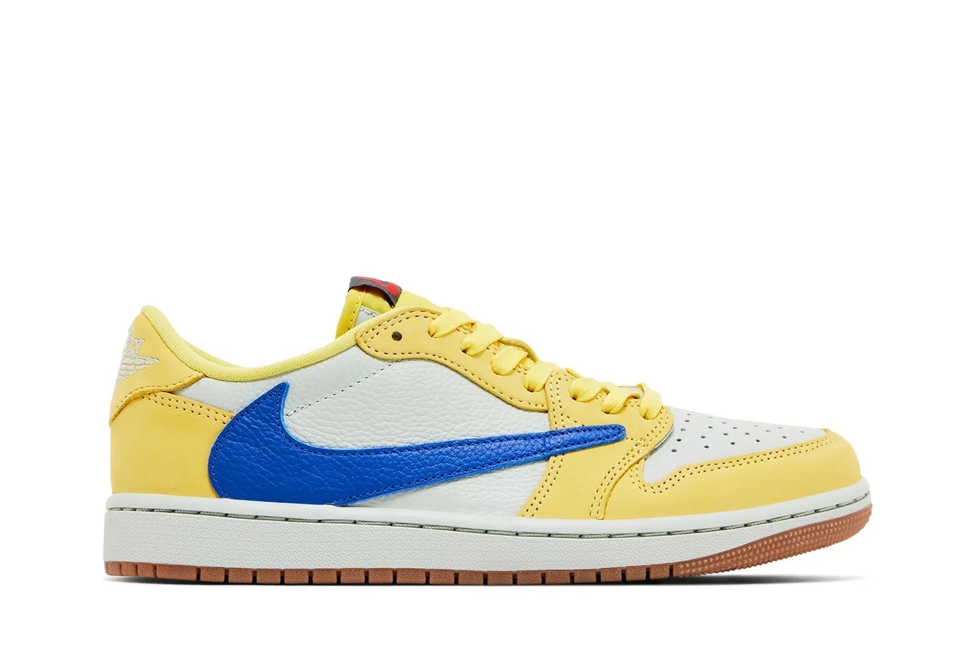 Travis Scott x Women's Jordan 1 Retro Low OG SP 'Canary' - Limited Collaboration Sneaker