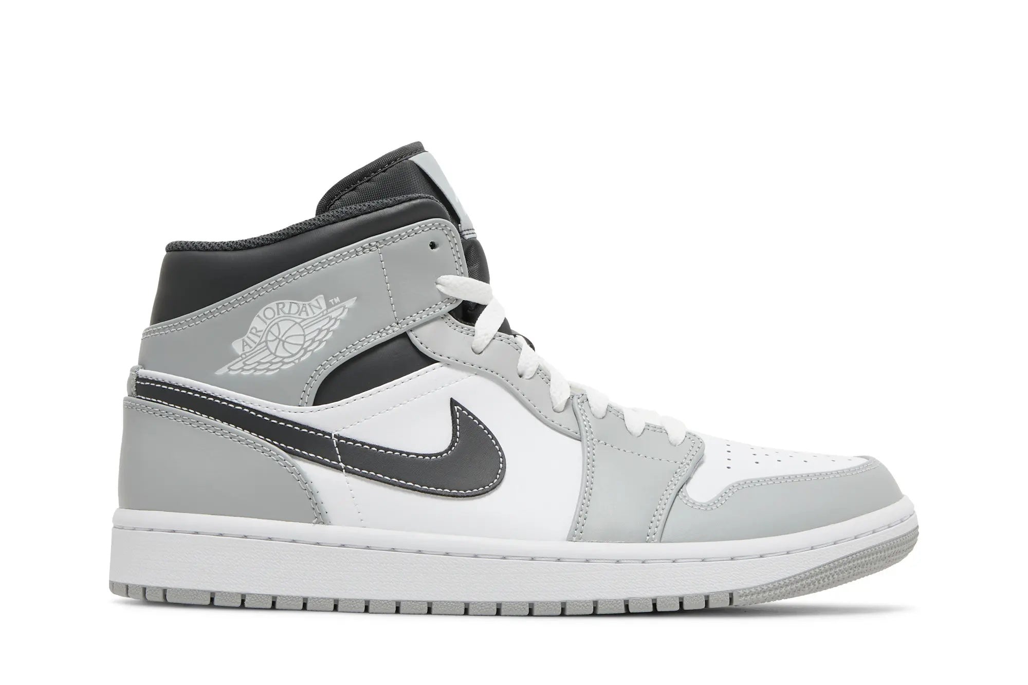 Jordan 1 Mid 'Light Smoke Grey'